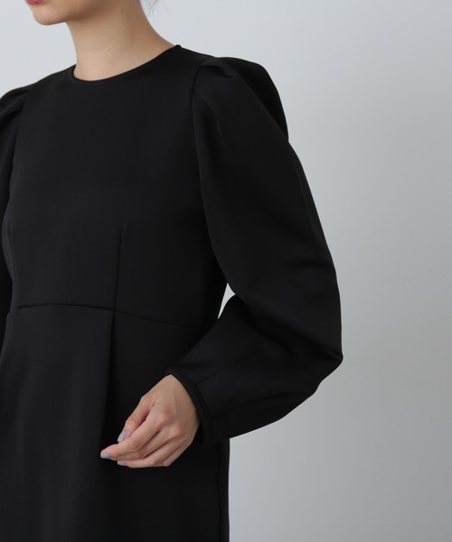 N.(N. Natural Beauty Basic)(エヌエヌナチュラルビューティーベーシック)の「◆ポンチミニワンピース(ワンピース・レディース・ブラック/杢グレー/キャメル・MEDIUM)」の17枚目の写真