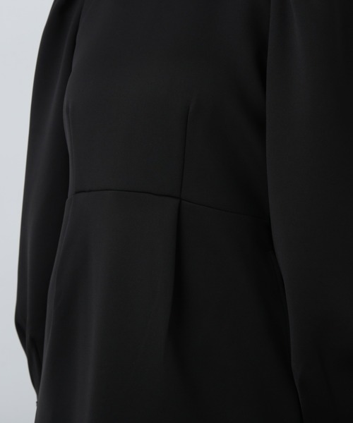 N.(N. Natural Beauty Basic)(エヌエヌナチュラルビューティーベーシック)の「◆ポンチミニワンピース(ワンピース・レディース・ブラック/杢グレー/キャメル・MEDIUM)」の18枚目の写真