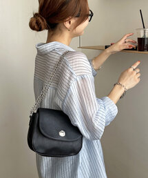 DISCOAT | ニュアンス金具フラップショルダーバッグ(ショルダーバッグ)