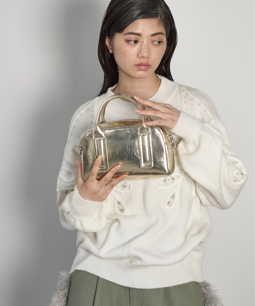 【新品】ヨハンナ・グリクセン　　ミニボストンバッグ　チューブバッグ　レア Chico（チコ） ボストンバッグ 「REVIVAL/WEB限定」チャーム付ミニ バッグ
