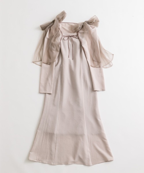OLIVE des OLIVE(オリーブデオリーブ)の「【マルチウェイ】ブラウスSETリボン取り外しワンピース(ワンピース・レディース・チャコールグレー/ダークブラウン/グレー系その他/グレイッシュベージュ・FREE)」の5枚目の写真