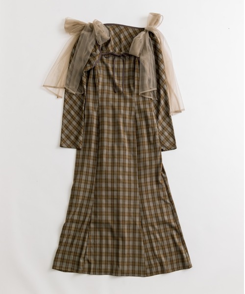 OLIVE des OLIVE(オリーブデオリーブ)の「【マルチウェイ】ブラウスSETリボン取り外しワンピース(ワンピース・レディース・チャコールグレー/ダークブラウン/グレー系その他/グレイッシュベージュ・FREE)」の6枚目の写真