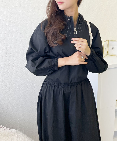 VIVID LADY(ビビッドレディー)の「カジュアルながら女性らしく快適に着用できるセットアップ レディース(ワンピース・レディース・ブラック・FREE)」の8枚目の写真