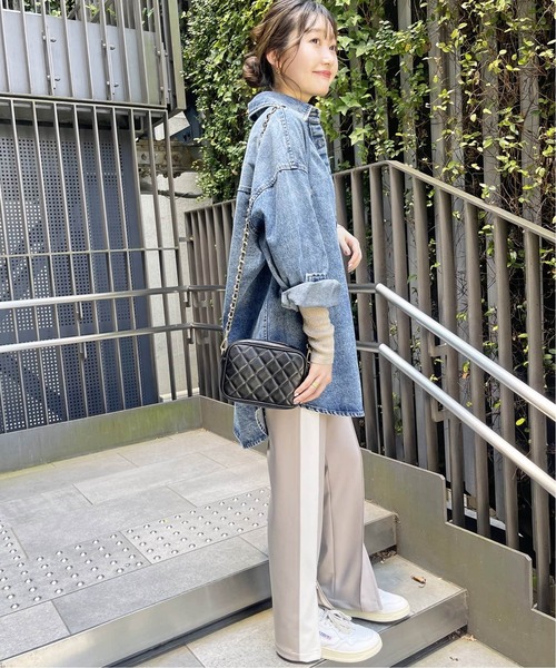 Spick & Span(スピックアンドスパン)の「《追加》ラメリブクルーネックプルオーバー(ニット/セーター・レディース・チャコールグレー/カーキ/ベージュ・FREE)」の9枚目の写真