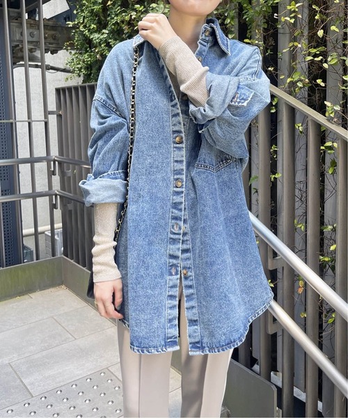 Spick & Span(スピックアンドスパン)の「《追加》ラメリブクルーネックプルオーバー(ニット/セーター・レディース・チャコールグレー/カーキ/ベージュ・FREE)」の11枚目の写真