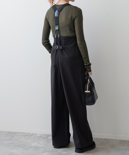Spick & Span(スピックアンドスパン)の「《追加》ラメリブクルーネックプルオーバー(ニット/セーター・レディース・チャコールグレー/カーキ/ベージュ・FREE)」の16枚目の写真