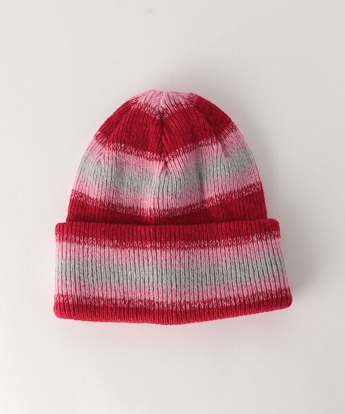 RACAL（ラカル）の「＜RACAL＞グラデーション リバーシブル ニットキャップ（ニットキャップ/ビーニー・レディース・レッド/ブラック・FREE）」の6枚目の写真