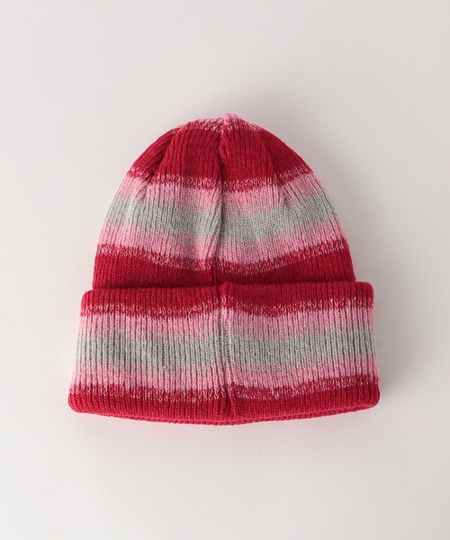 RACAL（ラカル）の「＜RACAL＞グラデーション リバーシブル ニットキャップ（ニットキャップ/ビーニー・レディース・レッド/ブラック・FREE）」の7枚目の写真