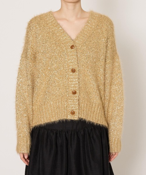 BABYLONE（バビロン）の「MONCHERIグリッターカーディガン（カーディガン/ボレロ・レディース・ゴールド・フリー）」の13枚目の写真