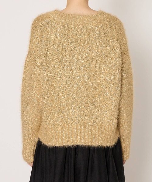 BABYLONE（バビロン）の「MONCHERIグリッターカーディガン（カーディガン/ボレロ・レディース・ゴールド・フリー）」の3枚目の写真