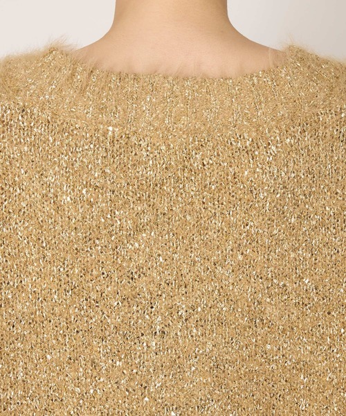 BABYLONE（バビロン）の「MONCHERIグリッターカーディガン（カーディガン/ボレロ・レディース・ゴールド・フリー）」の4枚目の写真