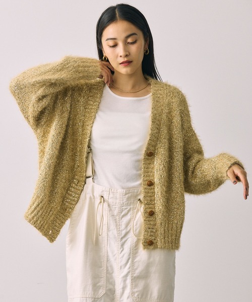 BABYLONE（バビロン）の「MONCHERIグリッターカーディガン（カーディガン/ボレロ・レディース・ゴールド・フリー）」の15枚目の写真