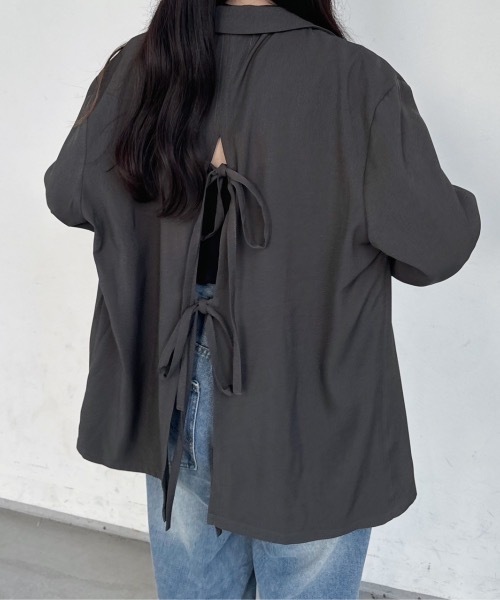 nemne store（ネンネストア）の「《Delfy》編み上げジャケットセットアップ可能（テーラードジャケット・レディース・ブラック/グレー・SMALL/MEDIUM）」の17枚目の写真