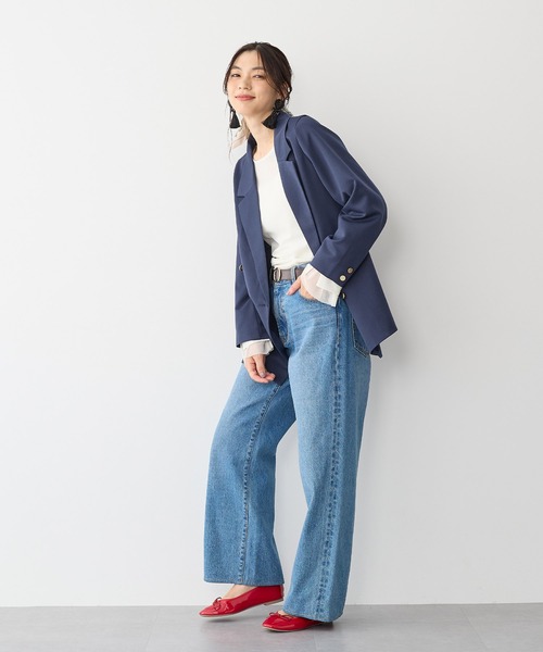 セール】【anyfee】金釦ダブルブレストジャケット《大きいサイズ