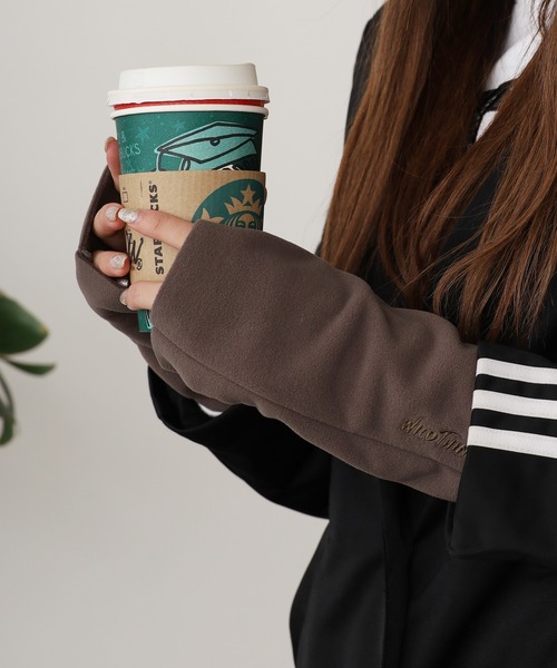 WILD THINGS(ワイルドシングス)の「WILD THINGS/ワイルドシングス FINGERLESS GLOVES フィンガーレス グローブ(手袋・メンズ・ブラック/ライトベージュ/オリーブ・FREE)」の3枚目の写真