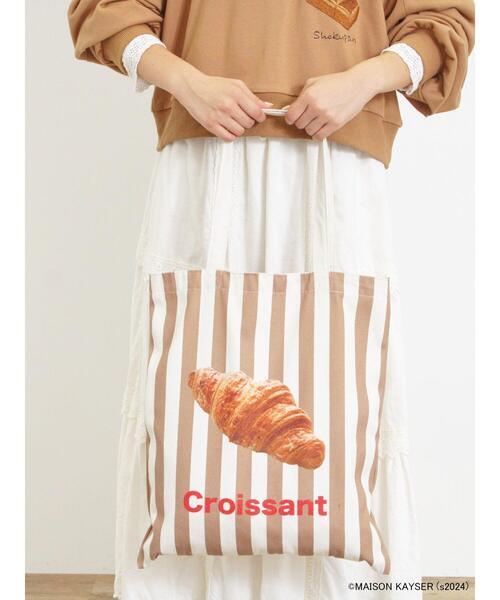 Samansa Mos2（サマンサ モスモス）の「【MAISON KAYSER】プリントトートバッグ（ハンドバッグ・レディース・ブラック/ベージュ・F）」の6枚目の写真