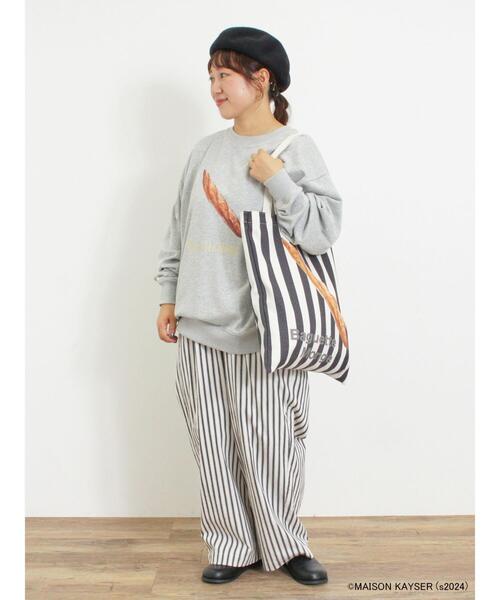 Samansa Mos2（サマンサ モスモス）の「【MAISON KAYSER】プリントトートバッグ（ハンドバッグ・レディース・ブラック/ベージュ・F）」の12枚目の写真