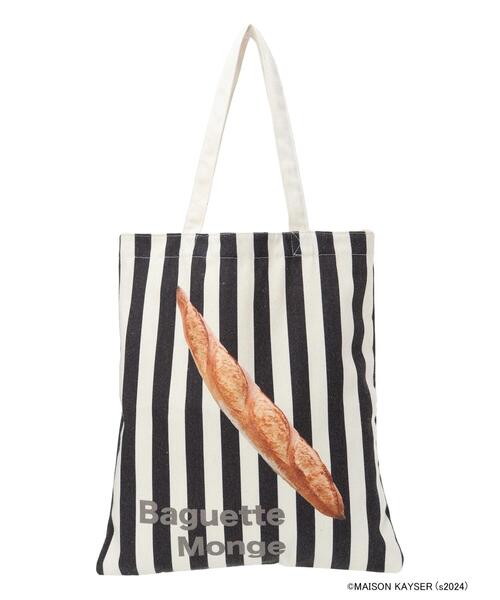 Samansa Mos2（サマンサ モスモス）の「【MAISON KAYSER】プリントトートバッグ（ハンドバッグ・レディース・ブラック/ベージュ・F）」の14枚目の写真