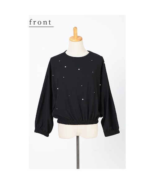 Sawa a la mode(サワアラモード)の「ビジュープルオーバートップス(Tシャツ/カットソー・レディース・ブラック/ベージュ・FREE)」の21枚目の写真