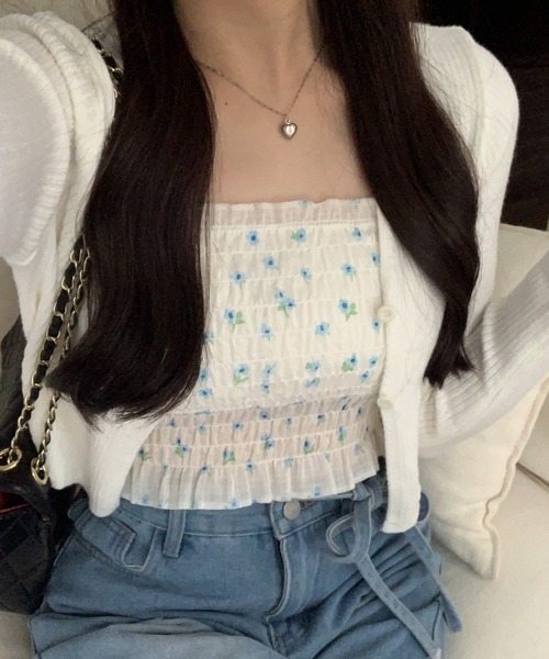 ネックレス♡ ZOZO限定】Yラインパール＆チェーンネックレス／シルバー