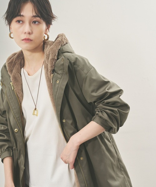 Elura(エルーラ)の「大人リュクス3WAYマンパ/135298(その他アウター・レディース・ベージュ/ブラック/カーキ・SMALL/MEDIUM/LARGE)」の3枚目の写真