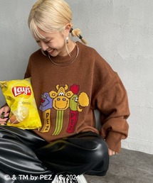 【WEB限定】[PEZ/ペッツ] ペッツディスペンサーロゴ ジャガードニット