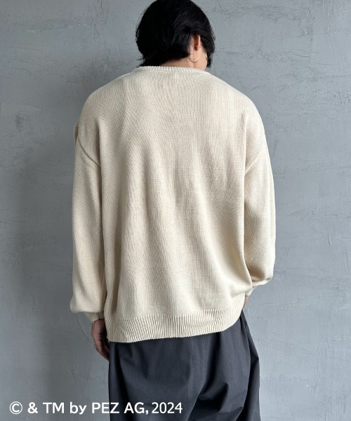 【セール】【WEB限定】[PEZ/ペッツ] ペッツディスペンサーロゴ ジャガードニット（ニット/セーター）｜JEANS FACTORY （ジーンズファクトリー）