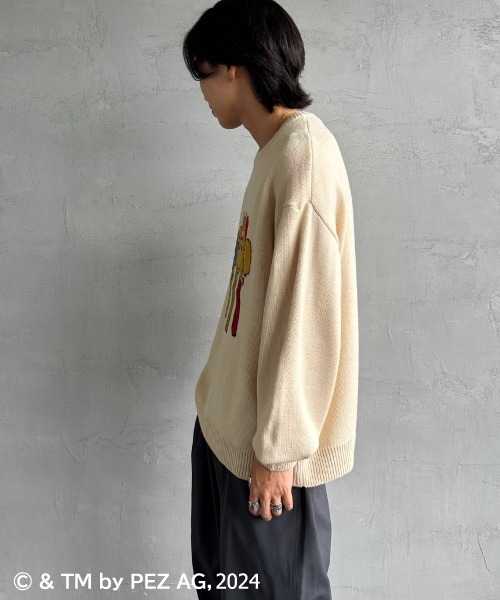 【セール】【WEB限定】[PEZ/ペッツ] ペッツディスペンサーロゴ ジャガードニット（ニット/セーター）｜JEANS FACTORY （ジーンズファクトリー）
