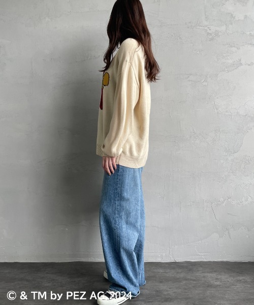 【セール】【WEB限定】[PEZ/ペッツ] ペッツディスペンサーロゴ ジャガードニット（ニット/セーター）｜JEANS FACTORY （ジーンズファクトリー）