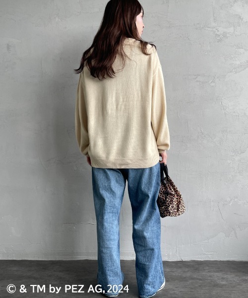 【セール】【WEB限定】[PEZ/ペッツ] ペッツディスペンサーロゴ ジャガードニット（ニット/セーター）｜JEANS FACTORY （ジーンズファクトリー）