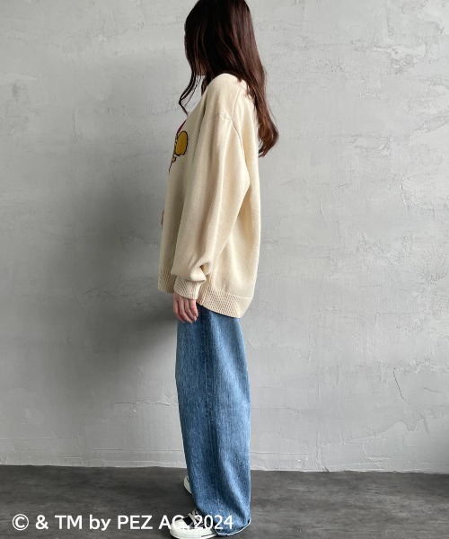 【セール】【WEB限定】[PEZ/ペッツ] ペッツディスペンサーロゴ ジャガードニット（ニット/セーター）｜JEANS FACTORY （ジーンズファクトリー）