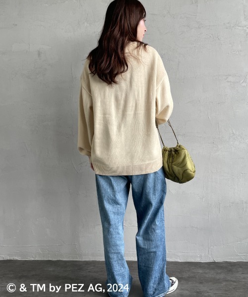 【セール】【WEB限定】[PEZ/ペッツ] ペッツディスペンサーロゴ ジャガードニット（ニット/セーター）｜JEANS FACTORY （ジーンズファクトリー）
