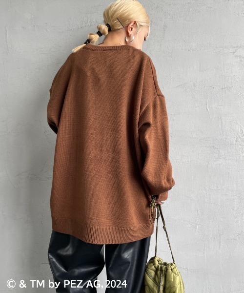 【セール】【WEB限定】[PEZ/ペッツ] ペッツディスペンサーロゴ ジャガードニット（ニット/セーター）｜JEANS FACTORY （ジーンズファクトリー）