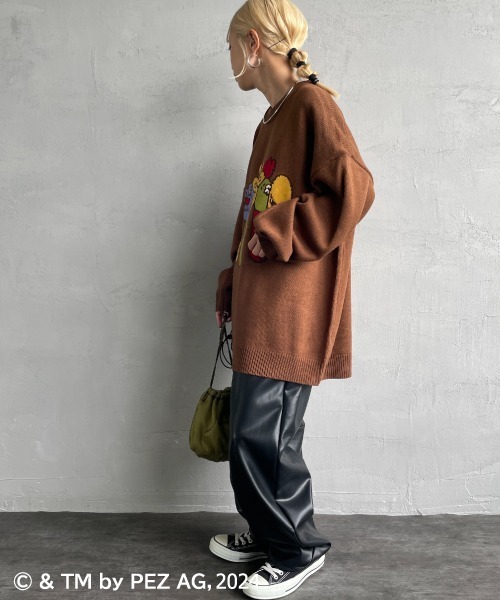 【セール】【WEB限定】[PEZ/ペッツ] ペッツディスペンサーロゴ ジャガードニット（ニット/セーター）｜JEANS FACTORY （ジーンズファクトリー）