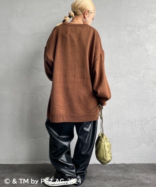 【セール】【WEB限定】[PEZ/ペッツ] ペッツディスペンサーロゴ ジャガードニット（ニット/セーター）｜JEANS FACTORY （ジーンズファクトリー）