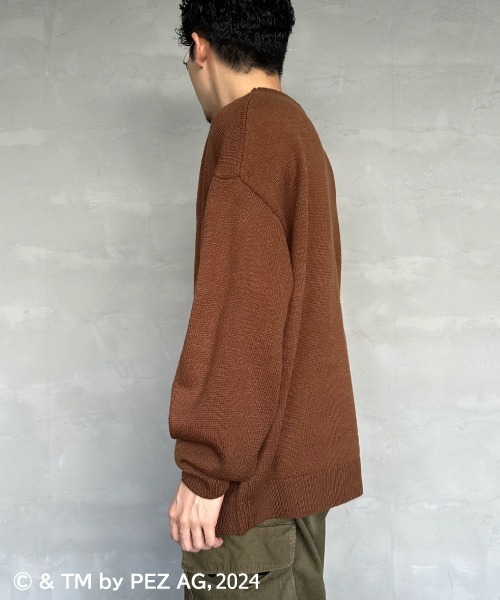 【セール】【WEB限定】[PEZ/ペッツ] ペッツディスペンサーロゴ ジャガードニット（ニット/セーター）｜JEANS FACTORY （ジーンズファクトリー）