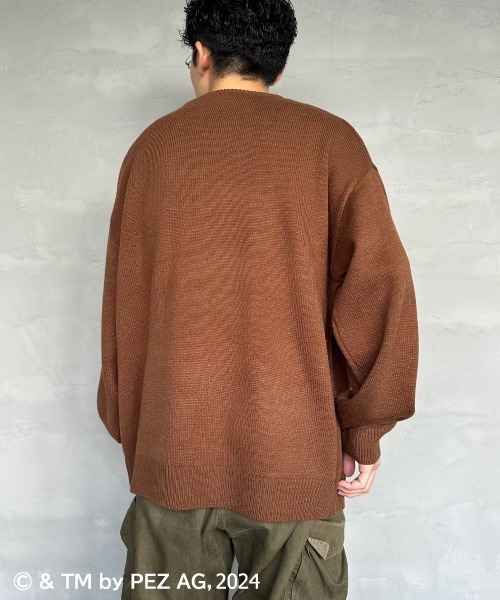 【セール】【WEB限定】[PEZ/ペッツ] ペッツディスペンサーロゴ ジャガードニット（ニット/セーター）｜JEANS FACTORY （ジーンズファクトリー）