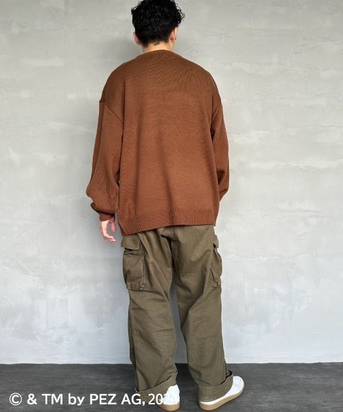 【セール】【WEB限定】[PEZ/ペッツ] ペッツディスペンサーロゴ ジャガードニット（ニット/セーター）｜JEANS FACTORY （ジーンズファクトリー）