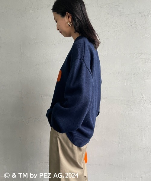 【セール】【WEB限定】[PEZ/ペッツ] ペッツディスペンサーロゴ ジャガードニット（ニット/セーター）｜JEANS FACTORY （ジーンズファクトリー）