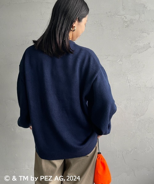 【セール】【WEB限定】[PEZ/ペッツ] ペッツディスペンサーロゴ ジャガードニット（ニット/セーター）｜JEANS FACTORY （ジーンズファクトリー）
