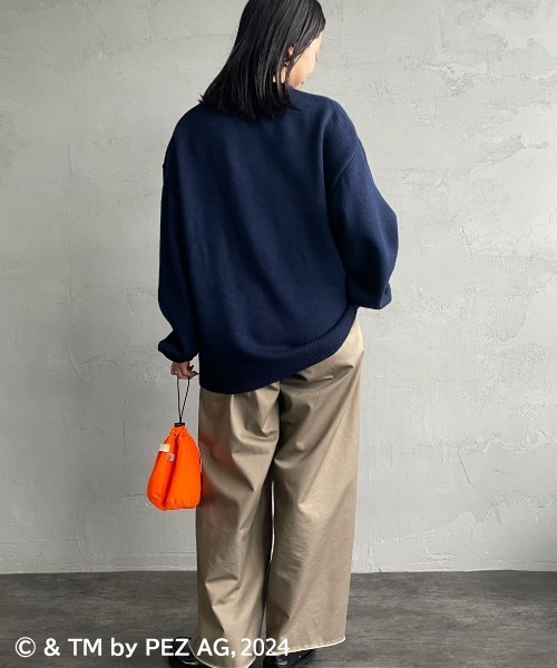【セール】【WEB限定】[PEZ/ペッツ] ペッツディスペンサーロゴ ジャガードニット（ニット/セーター）｜JEANS FACTORY （ジーンズファクトリー）