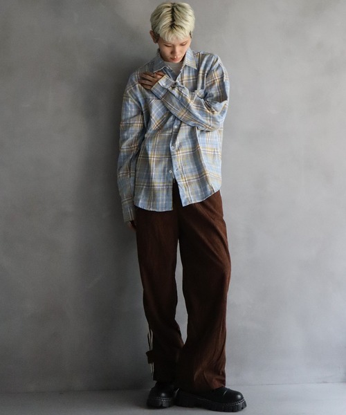 Noble - 美品！NOBLEヴィンテージグラデチェックオーバーシャツ　spick 60's Silver Wings Wool Plaid Shirt M 60年代 チェックウール