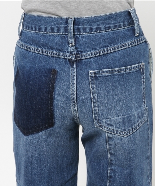 MOUSSY（マウジー）の「Patching roll up denim（デニムパンツ・レディース・ブルー・0/2/1）」の6枚目の写真