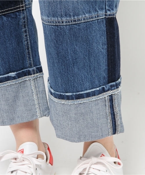MOUSSY（マウジー）の「Patching roll up denim（デニムパンツ・レディース・ブルー・0/2/1）」の9枚目の写真