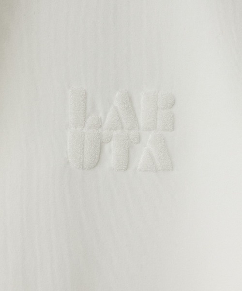 LARUTA（ラルータ）の「【LARUTA】LARUTAロゴ刺繍ダンボールパーカー（パーカー・レディース・オフホワイト/チャコールグレー/ブラック・FREE）」の11枚目の写真