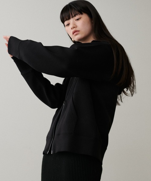 LARUTA（ラルータ）の「【LARUTA】LARUTAロゴ刺繍ダンボールパーカー（パーカー・レディース・オフホワイト/チャコールグレー/ブラック・FREE）」の16枚目の写真