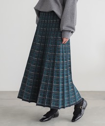 n'OrLABEL | 『チェックジャカードニットスカート』(スカート)