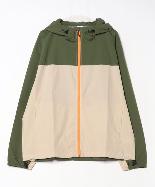 CALIFORNIA OUTFITTERS(カリフォルニア アウトフィッターズ)の「2-10D17【防風+UVカット】 バイカラー ストレッチ ジップアップパーカー(ナイロンジャケット・メンズ・カーキ系/ベージュ/ブラック系/ブルーグリーン/カーキ/ブラック/ブラック×カーキ・M/XL/L)」の5枚目の写真