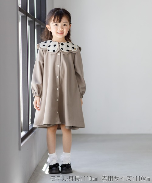 MAKE YOUR DAY(メイクユアデイ)の「フォーマルワンピース(ワンピース・キッズ・ブラック/ベージュ・100/140/130/120/110/90/80)」の3枚目の写真