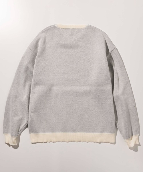 Mark Gonzales（マーク・ゴンザレス）の「【WEB・直営店限定】MARK GONZALES ARTWORK COLLECTION(マーク ゴンザレス)フロントジャガードクルーネックニット/4type/3colors（ニット/セーター・メンズ・ホワイト系1/ホワイト系2/ホワイト系3/ホワイト系4/ブラック系1/ブラック系2/ブラック系3/ブラック系4/グリーン系1/グリーン系2/ネイビー系1/ネイビー系2・M/L/XL）」の21枚目の写真